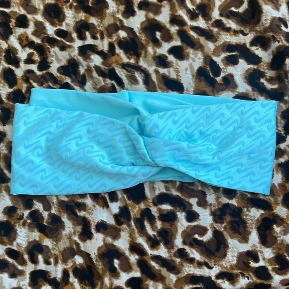 Brand New Nike Set of 3 Gym Workout Headbands Wraps Black Velvet Blue Hairbands main image 5